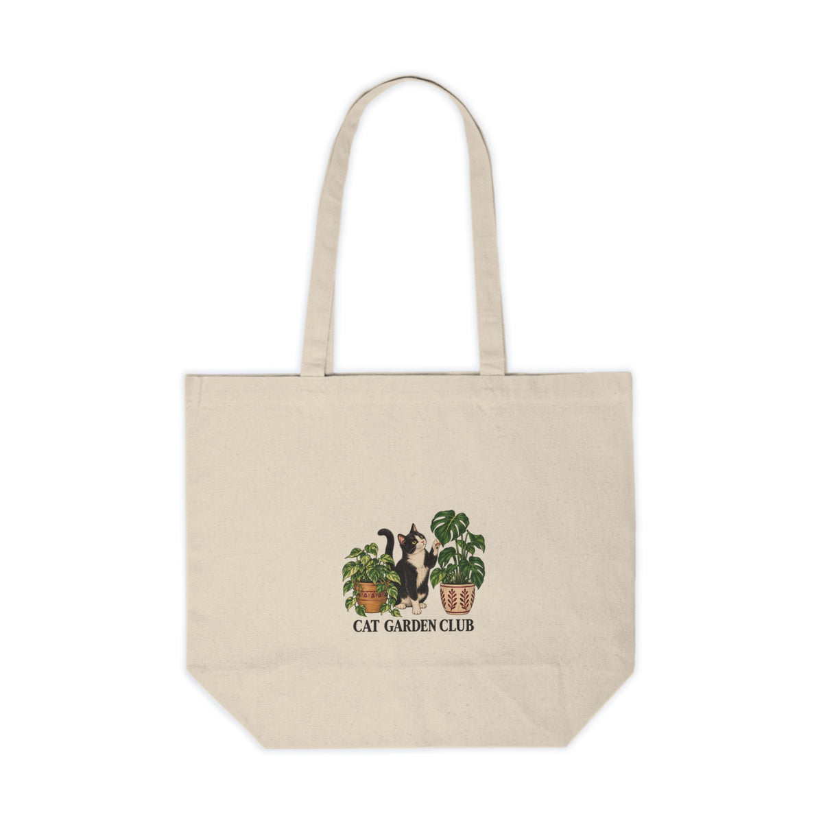 Cat Garden Club Canvas Tote